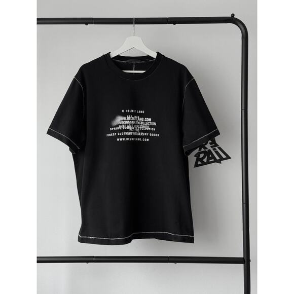 Helmut Lang Graphic Spray Logo Tee T-shirt - Picture 1 of 6